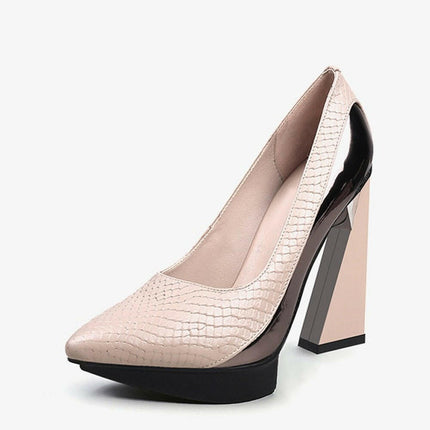 Grozavu: Extreme High Heels Women's Pumps with Platform, Pointed Toe at €156.99