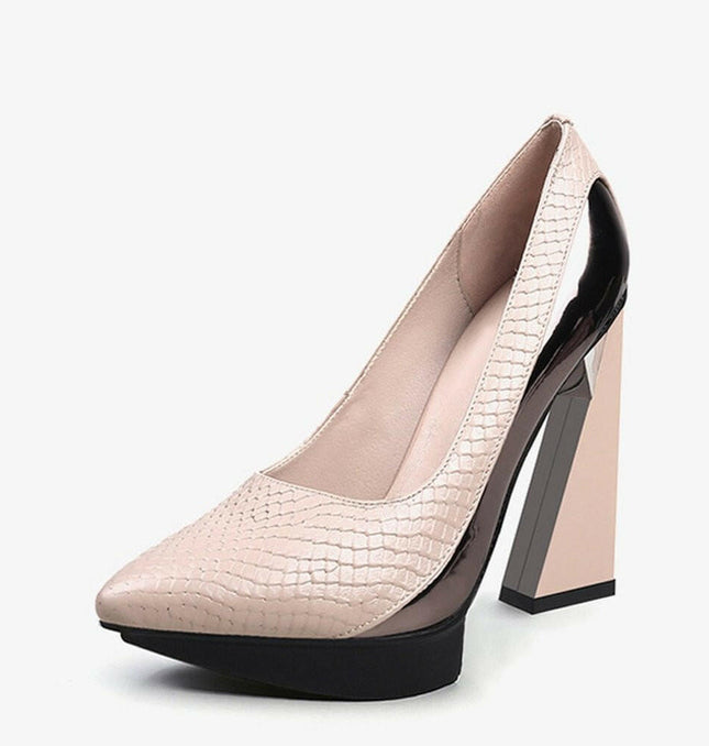 Grozavu: Extreme High Heels Women's Pumps with Platform, Pointed Toe at €156.99