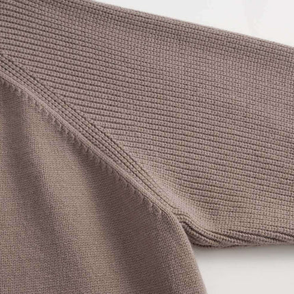 Lazy Streetwear Knit Sweater – Loose Fit close-up showing soft fabric texture and sleeve detail.
