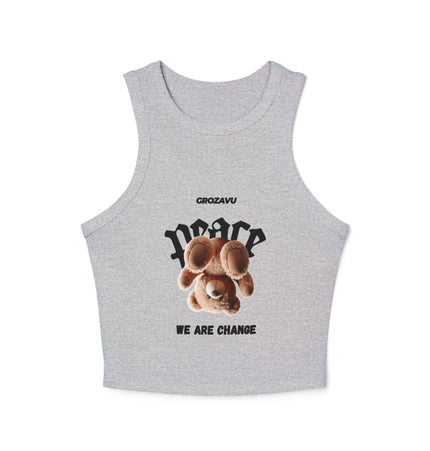Peaceful Change Women's Racer Tank Top - Casual Comfort for Everyday Style