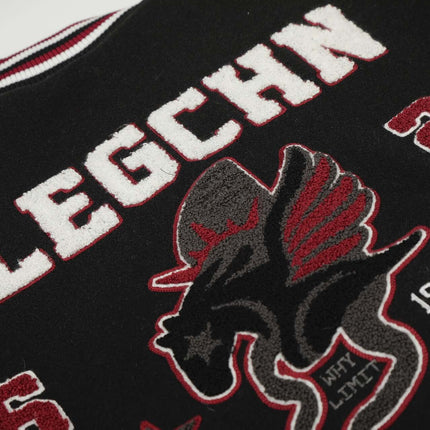 Heavy Embroidery Baseball Jacket – Thick Fit design featuring bold embroidery and stylish accents.