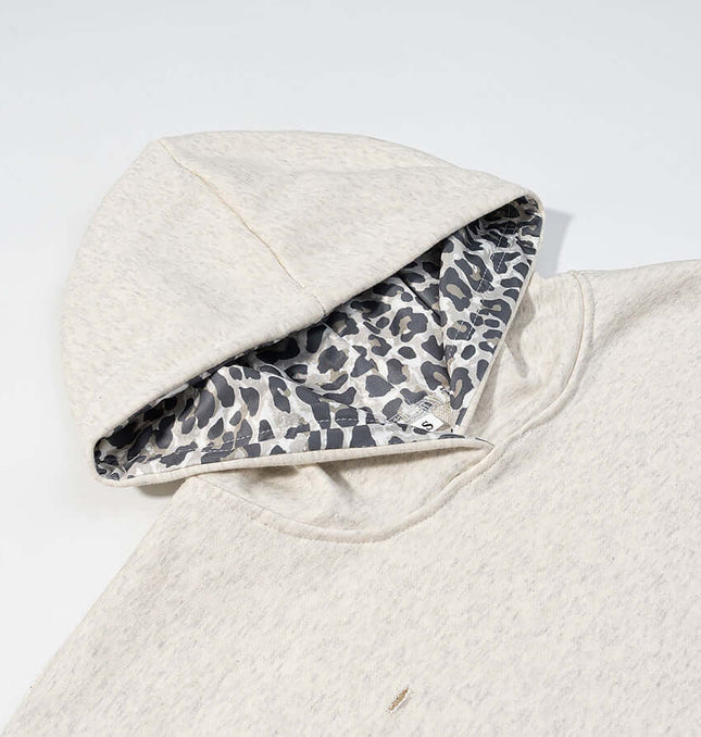 Animal Pattern Patchwork Perforated Sweatshirt styling detail - Premium Streetwear