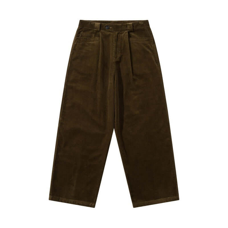 Front view of American Corduroy Straight - Grozavu brand streetwear