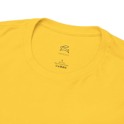 Casual Unisex Heavy Cotton Tee - Grave Logo, Perfect for Everyday Wear