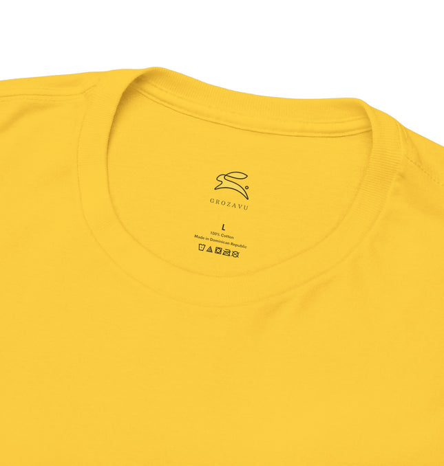 Casual Unisex Heavy Cotton Tee - Grave Logo, Perfect for Everyday Wear
