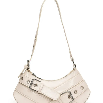 PU Leather Buckle Shoulder Bag