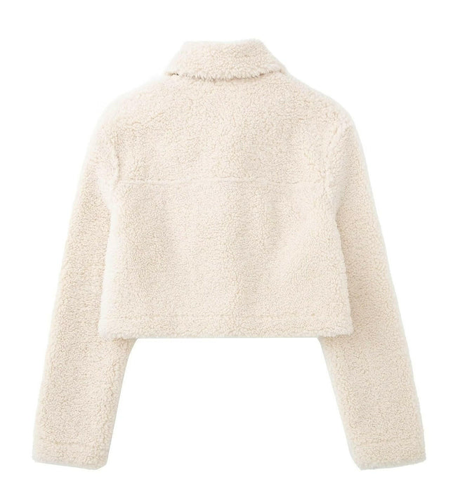 Cozy Winter Chic: Lapel Fleece Coat