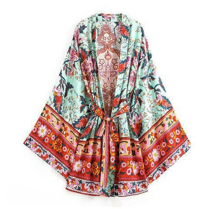 Chic and Comfy: Bohemian Cotton Print Cardigan! at €38.99