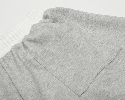 Street Style Towel Embroidery Heart Graphic Sweatpants