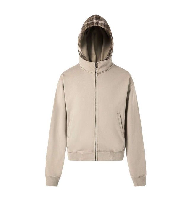 Style Retro High-End Minimalist Patchwork Design Unisex Heavyweight Oversized Hoodie Sweatshirt