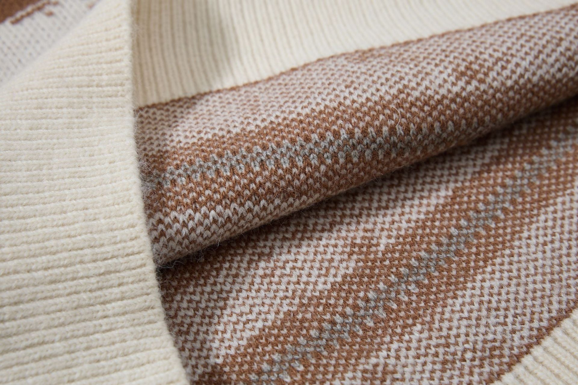 Vintage Twisted Knit Oversized Pullover Winter Sweater