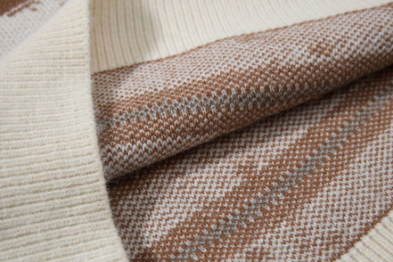 Vintage Twisted Knit Oversized Pullover Winter Sweater