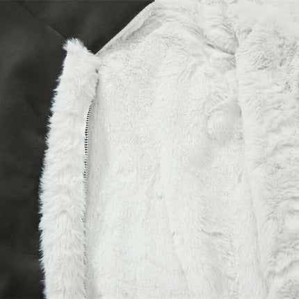 Interior view of the Street Style Cotton Jacket – Loose Fit showcasing soft faux fur lining and stylish design.