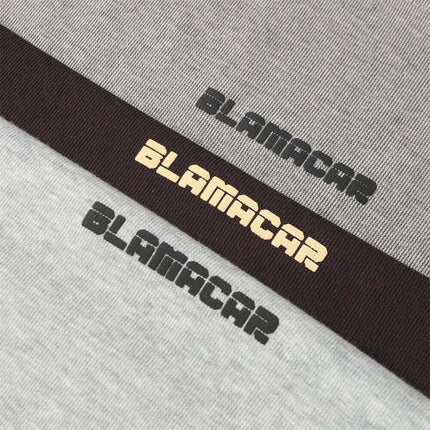 Punk Distressed Short Sleeve T-Shirt – Loose Fit with BLAMACAR logo detail on the fabric.