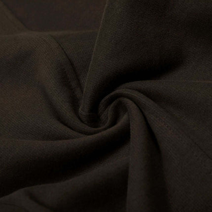 Close-up of the soft cotton blend fabric used in Solid Knife Pants - Loose Fit, showcasing its texture and slight stretch.