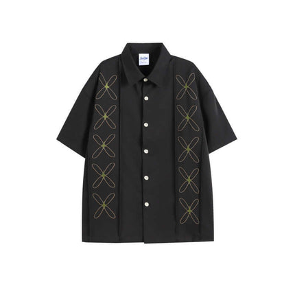 Back view of White printed shirts by Grozavu