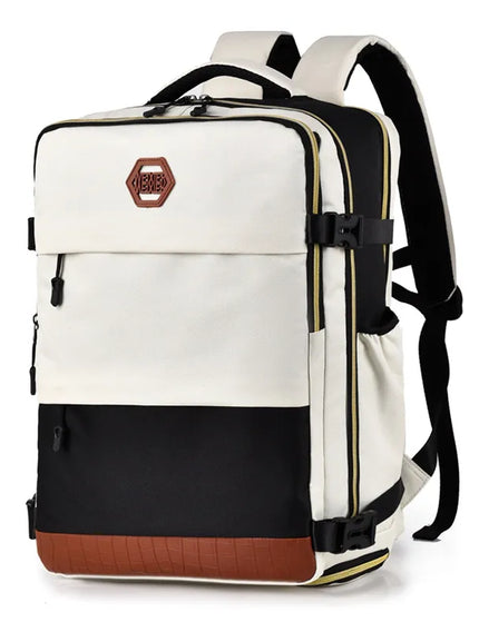 Sac à dos multi-poches en blocs de couleur