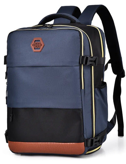 Sac à dos multi-poches en blocs de couleur