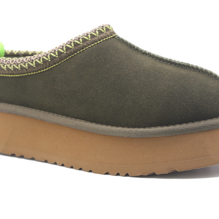 Ethnic Style Woven Chunky Sole Snow Boots for Women