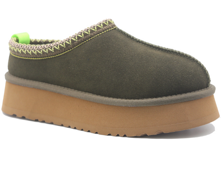 Bocanci de zăpadă cu talpă groasă, țesută, stil etnic pentru femei