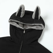 Street Fashion Zipper Hooded Sweatshirt for Men
