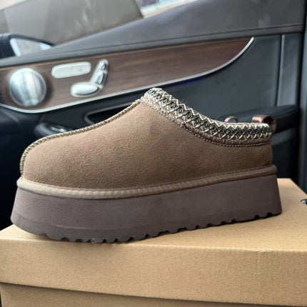 Ethnic Style Woven Chunky Sole Snow Boots for Women