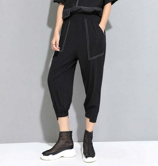 Grozavu Dark Style Loose Fit Harem Pants at €50.99