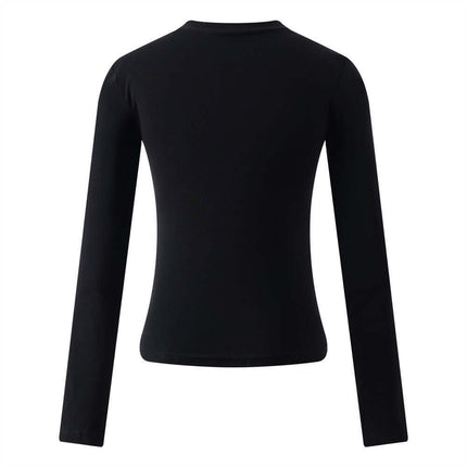 T-shirt à manches longues imprimé - Coupe ajustée