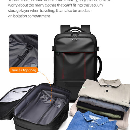 Oxford Cloth Business Travel Backpack – Black, Grey & Blue