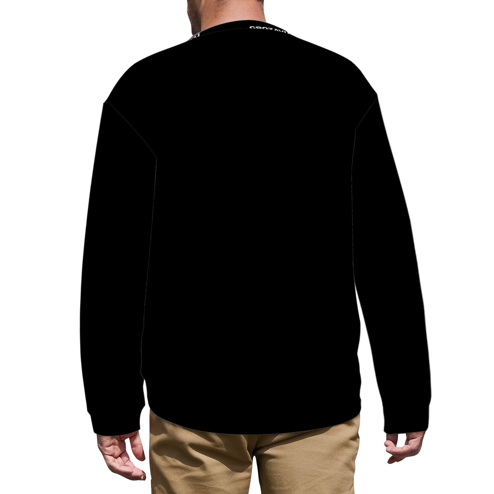Black Slogan Sweater – Grozavu Relax Edition