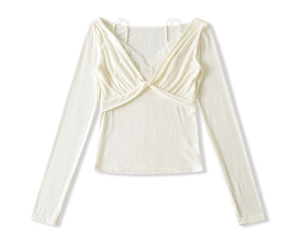 Twisted Lace Long Sleeved T-shirt