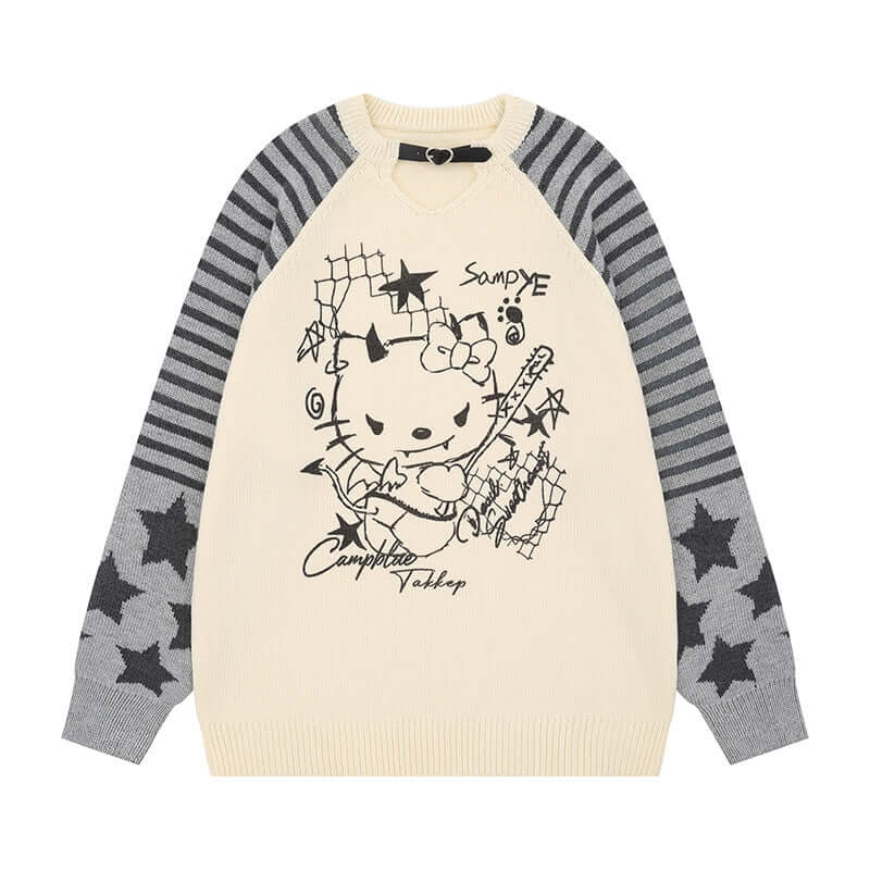 Model wearing Apricot lightweight v neck sweater by Grozavu