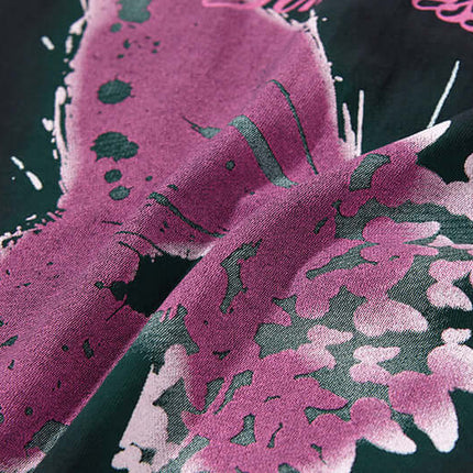 Butterfly Print Tank Top - Loose Fit