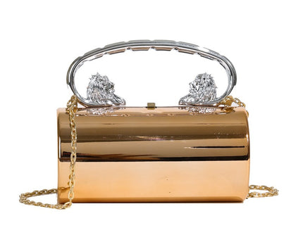 Borsa alla moda versatile in acrilico di colore solido con tracolla a catena borsa a tracolla