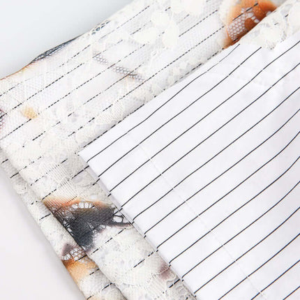 Camisa de Parches de Encaje en Llama – Corte Suelto