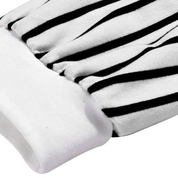 Grozavu's Slim Striped Patchwork Blouse: Fashionable O-Neck