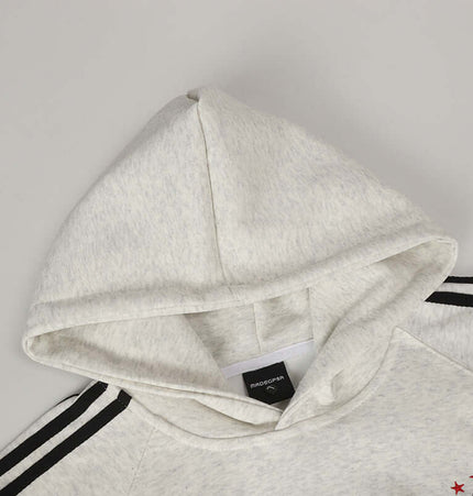 Casual Pullover Sports Hoodie - Relaxed Fit hood detail showcasing premium cotton fabric.