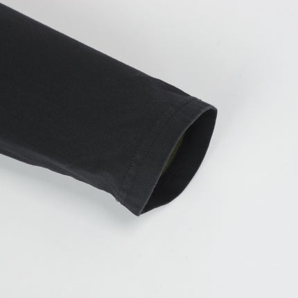 Detail of the sleeve from the Ripped Gradient Long Sleeve T-Shirt – Loose Fit showcasing premium fabric and relaxed fit.