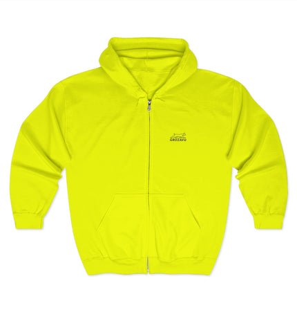 Bold Orange Unisex Full Zip Hoodie – Cozy Casual wear