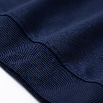 Christmas Reindeer Print Medium-Length Hoodie