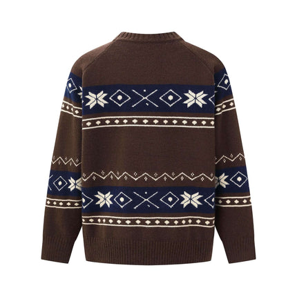 Suéter Fair Isle a Bloques de Color - Corte Suelto