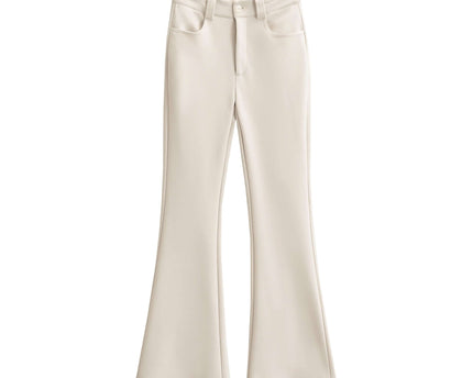 High Elastic Micro Flare Casual Pants
