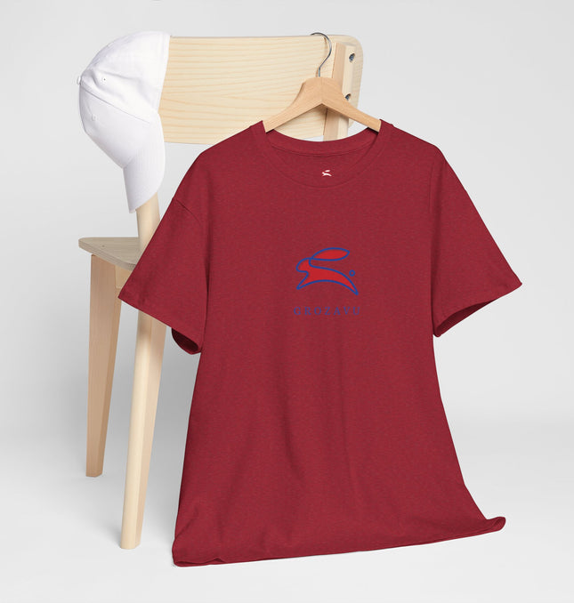 Casual Unisex Heavy Cotton Tee - Grave Logo, Perfect for Everyday Wear