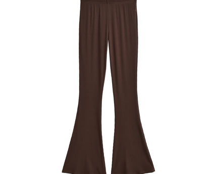 Slim fit low waist slightly flared pants