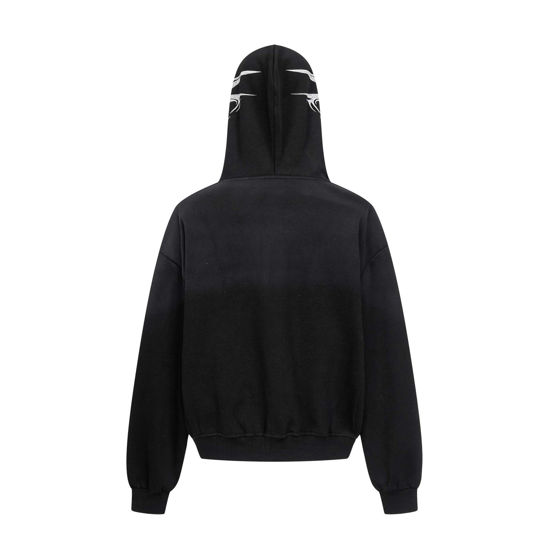 Flame letter zip hoodie | High street streetwear jacket | Unisex loose fit hoodie | Trendy flame print sweatshirt | Casual zip-up hoodie black | Purple streetwear hoodie