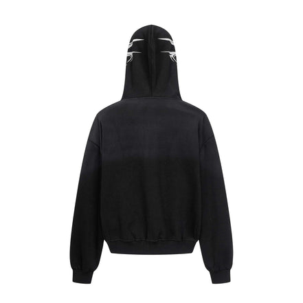 Flame letter zip hoodie | High street streetwear jacket | Unisex loose fit hoodie | Trendy flame print sweatshirt | Casual zip-up hoodie black | Purple streetwear hoodie