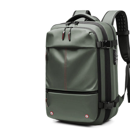 Expandable Waterproof Travel Backpacks Men Business Laptop Backpack With Valve Vacuum Compression Backpack