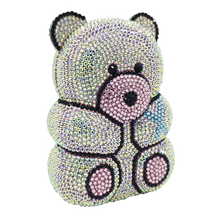 Crystal Bear Evening Party Bag