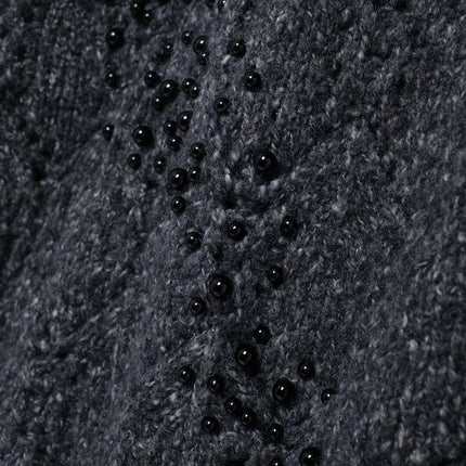 Asymmetrischer Off-Shoulder Strickpullover