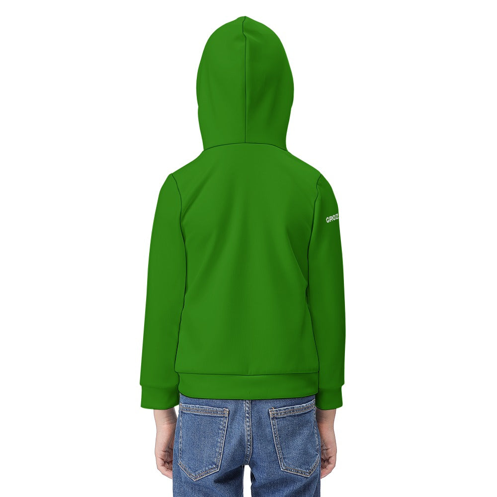 Boys Green Hoodie – Grozavu Bunny Logo